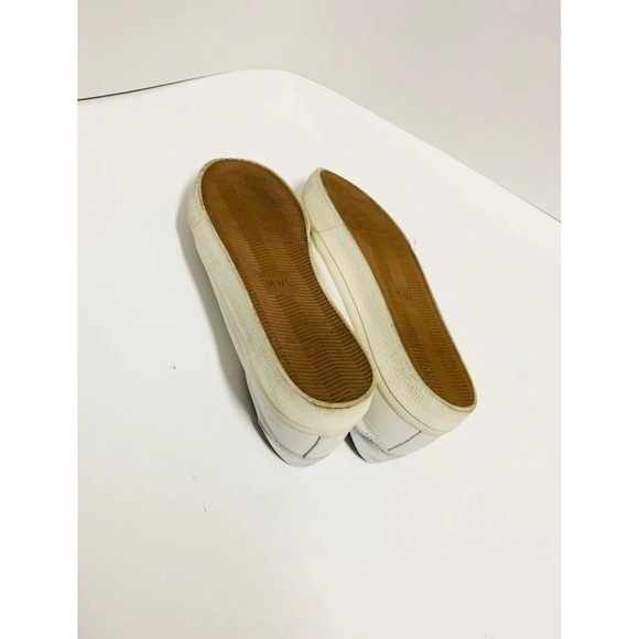 Madewell MWL Sidewalk low-top leather white silver sneakers unisex - Picture 9 of 11